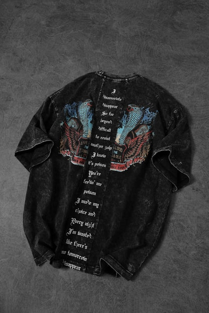 Men's Anthracite Viper Sand Washed T-Shirt