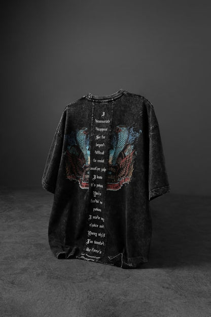 Men's Anthracite Viper Sand Washed T-Shirt