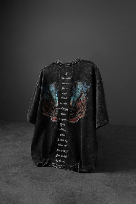 Men's Anthracite Viper Sand Washed T-Shirt