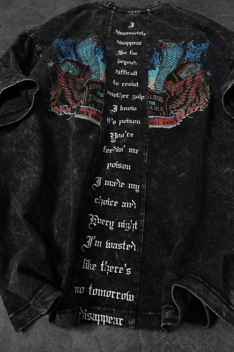 Men's Anthracite Viper Sand Washed T-Shirt